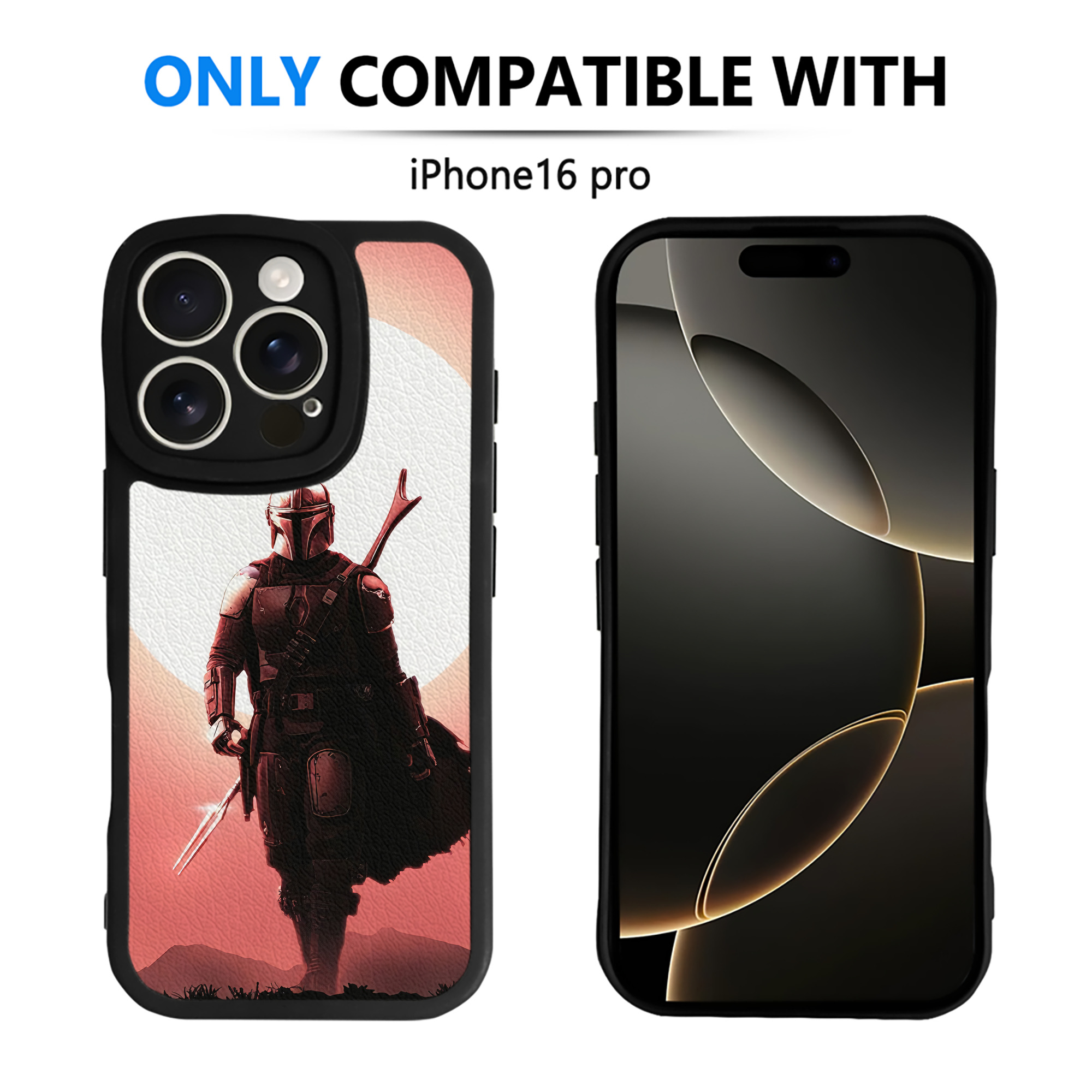 （画像用） スター・ウォーズ Star Wars 【iPhone 16シリーズ対応】シリコンスマホケース（レザー調） 材質：シリコン